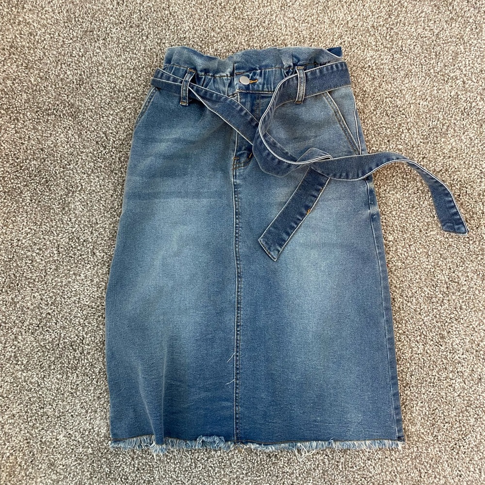 Downeast denim skirt